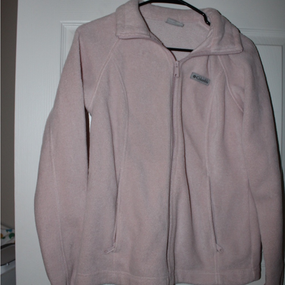 Columbia Pale Pink Full-Zip Fleece Jacket